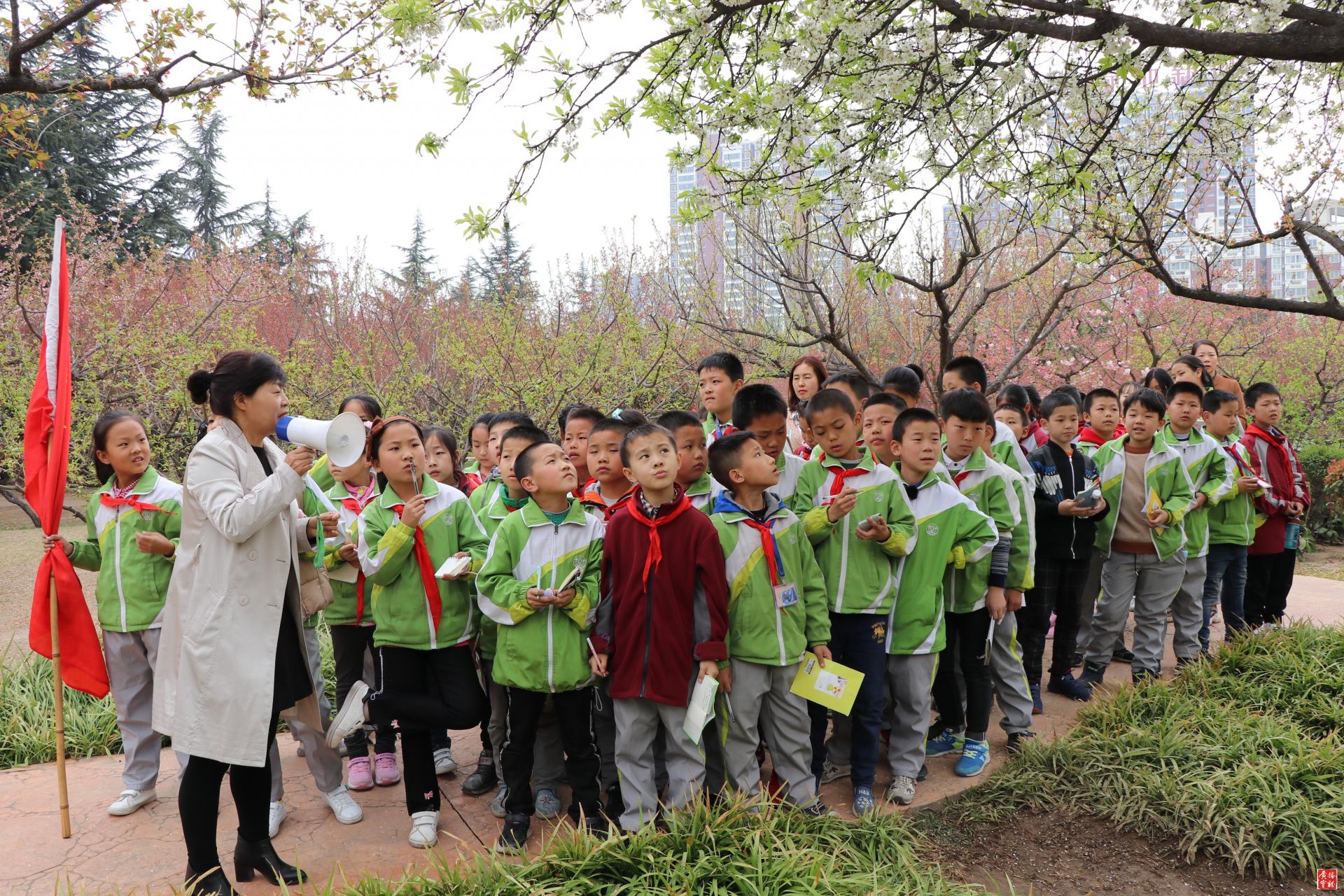 【广播宝鸡·快讯】我市一小学自然课走进大自然 ,踏寻春的颜色